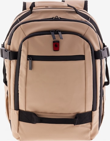 Gladiator Backpack in Beige: front