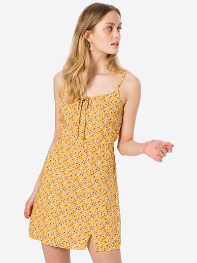 Hollister Kleid In Gelb Grun Weiss About You 