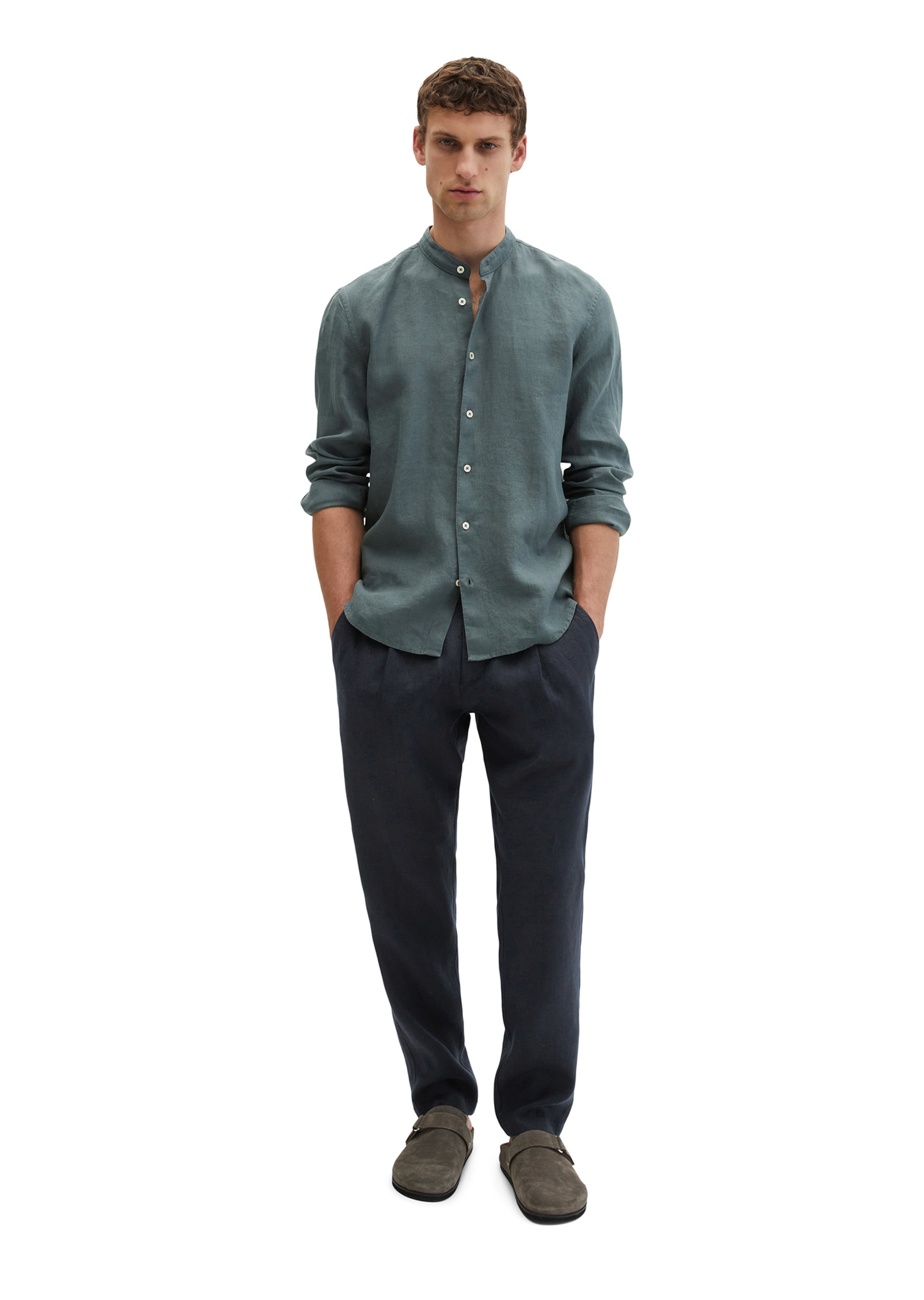Marc O'Polo Regular fit Button Up Shirt in Grey