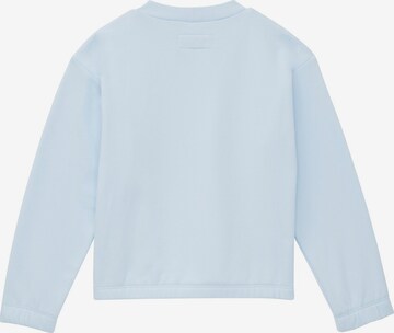 Sweat-shirt 'Sequin Artwork' TOM TAILOR en bleu