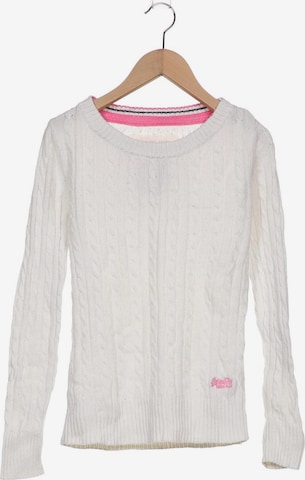 Superdry Sweater & Cardigan in S in White: front