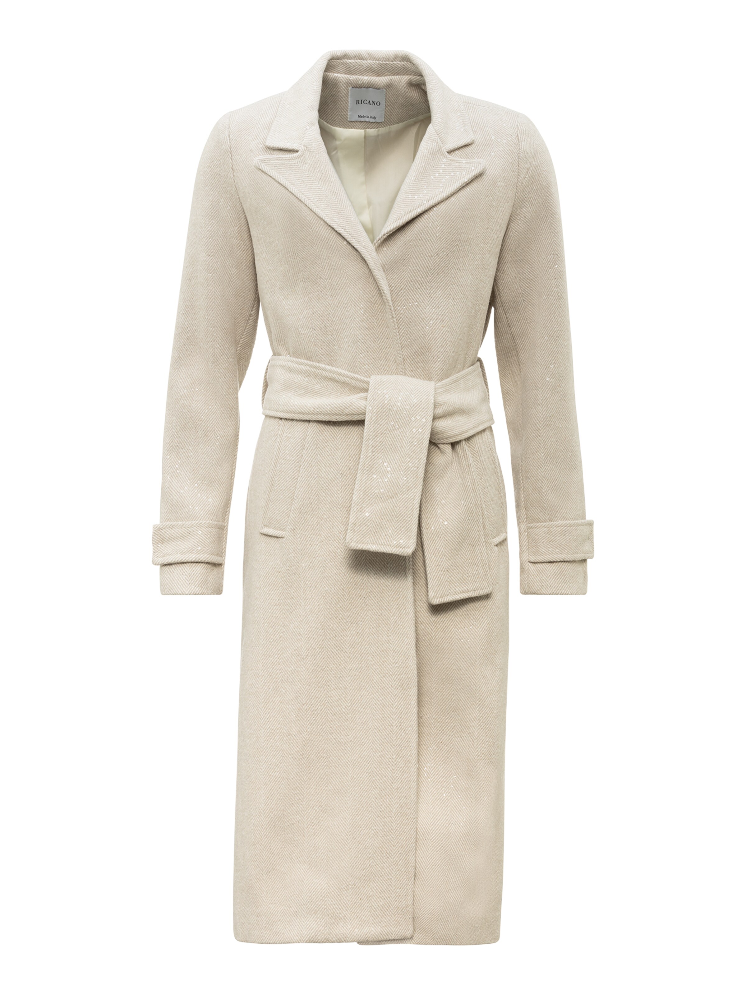 Manteau mi-saison 'Dafne' RICANO en blanc : devant