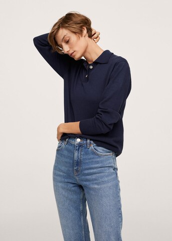 MANGO Regular Jeans 'Newmom' in Blau
