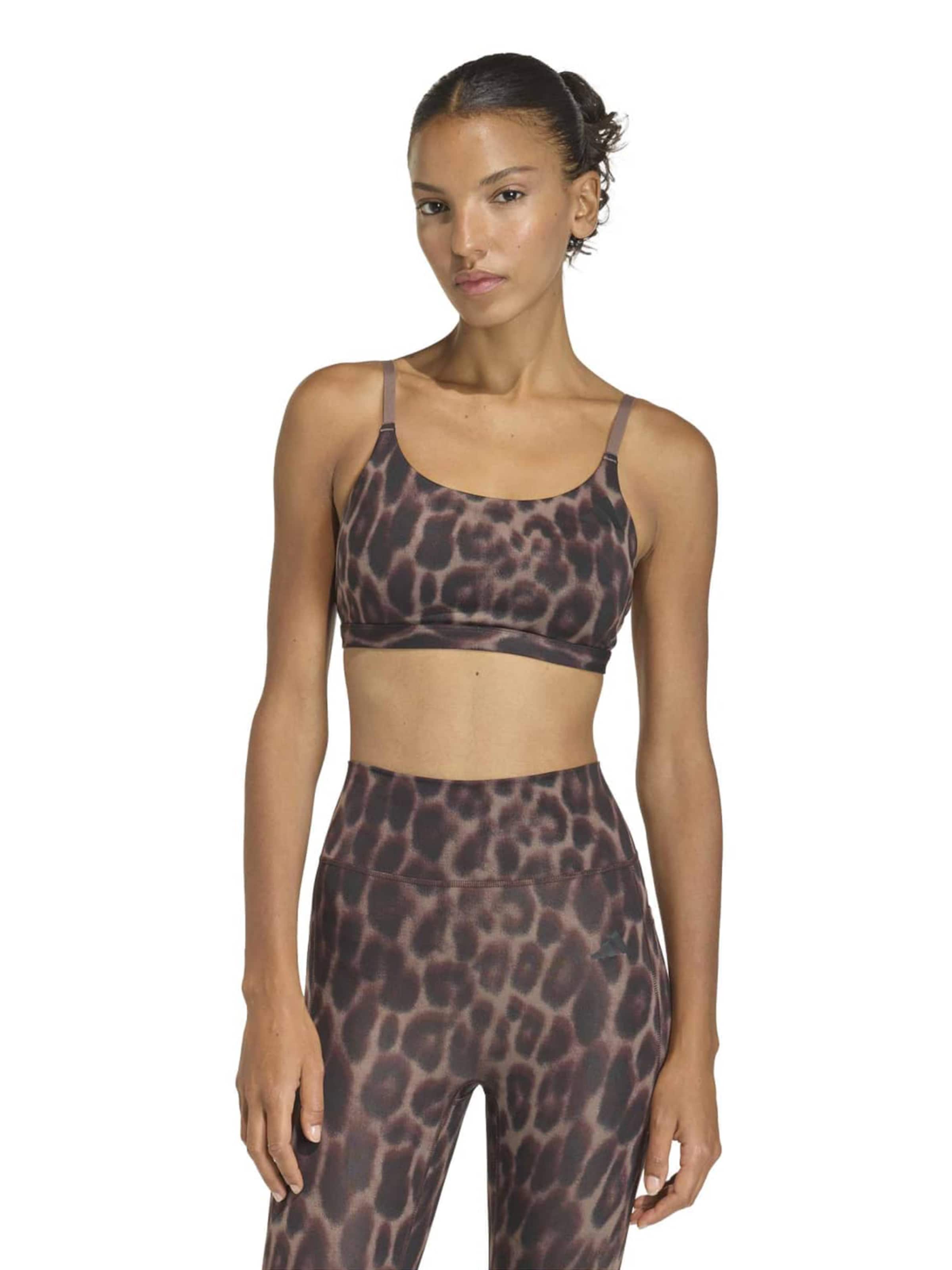 ADIDAS PERFORMANCE Бюстье Спортивный бюстгальтер 'OPT' в Коричневый: спереди