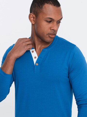 Ombre Shirt 'OM-LSCL-0107' in Blauw