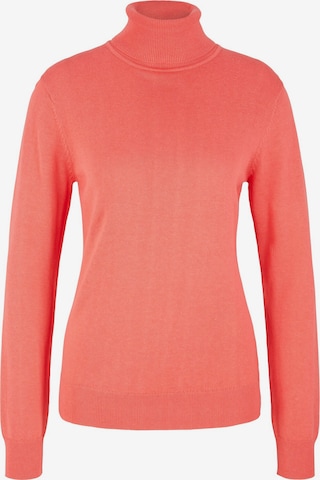 Pull-over TOM TAILOR en rouge : devant