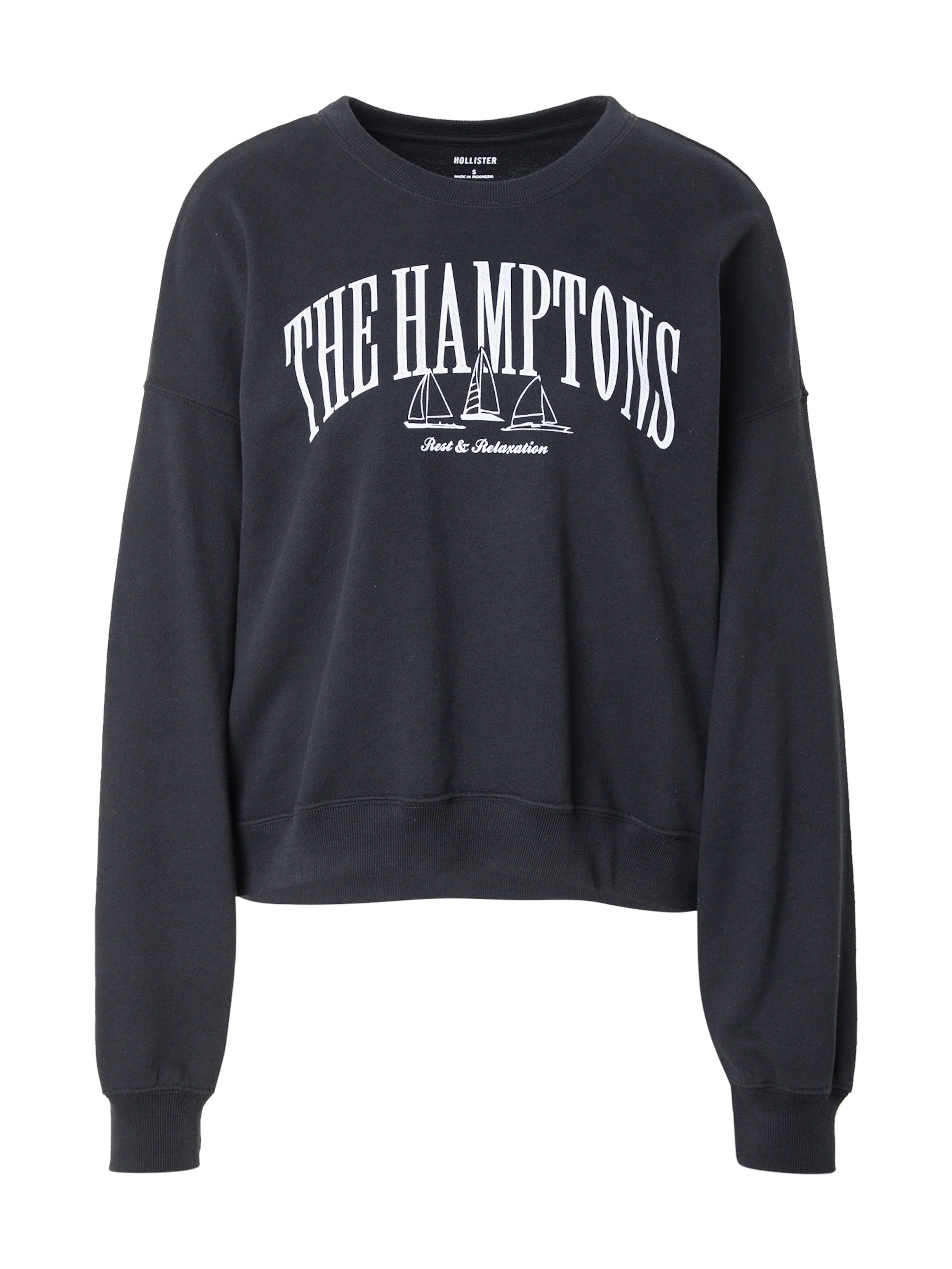 HOLLISTER Tréning póló 'NOSTALGIA' - fekete: elől