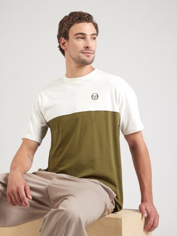 Sergio Tacchini Μπλουζάκι 'SANTOS' σε μπεζ: μπροστά