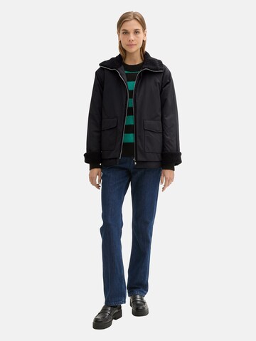 TOM TAILOR DENIM Tussenjas in Zwart
