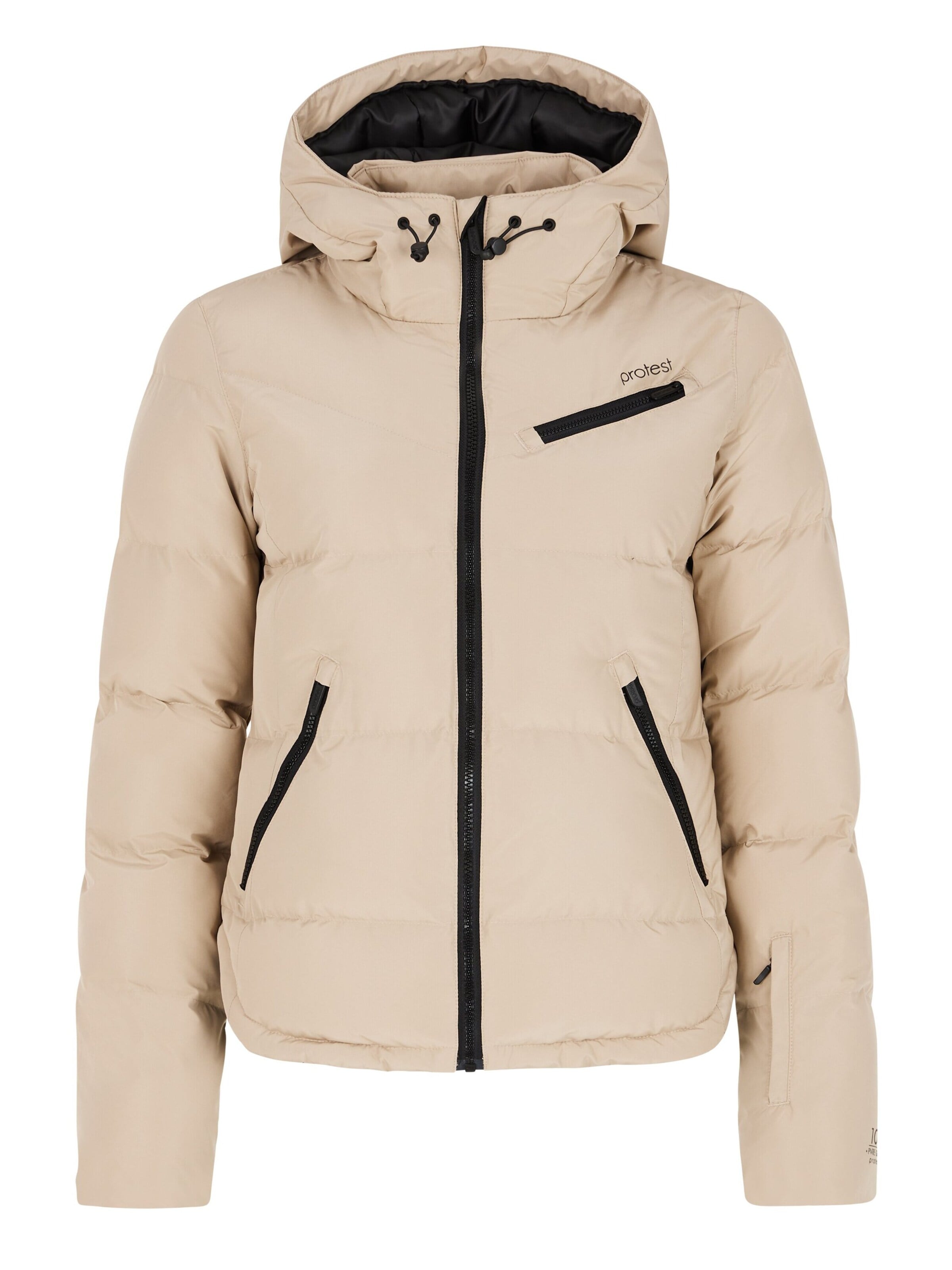 PROTEST Sportjacke 'PRTLUCID'‌‌‌‌‌‌‌‌‌ in Beige: Vorderseite