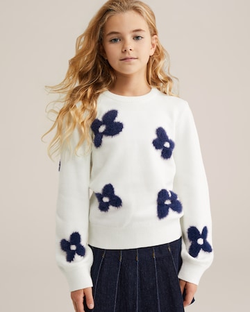 WE Fashion Tröja i vit: framsida