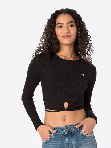 Tommy Jeans Shirt in Schwarz: Vorderseite