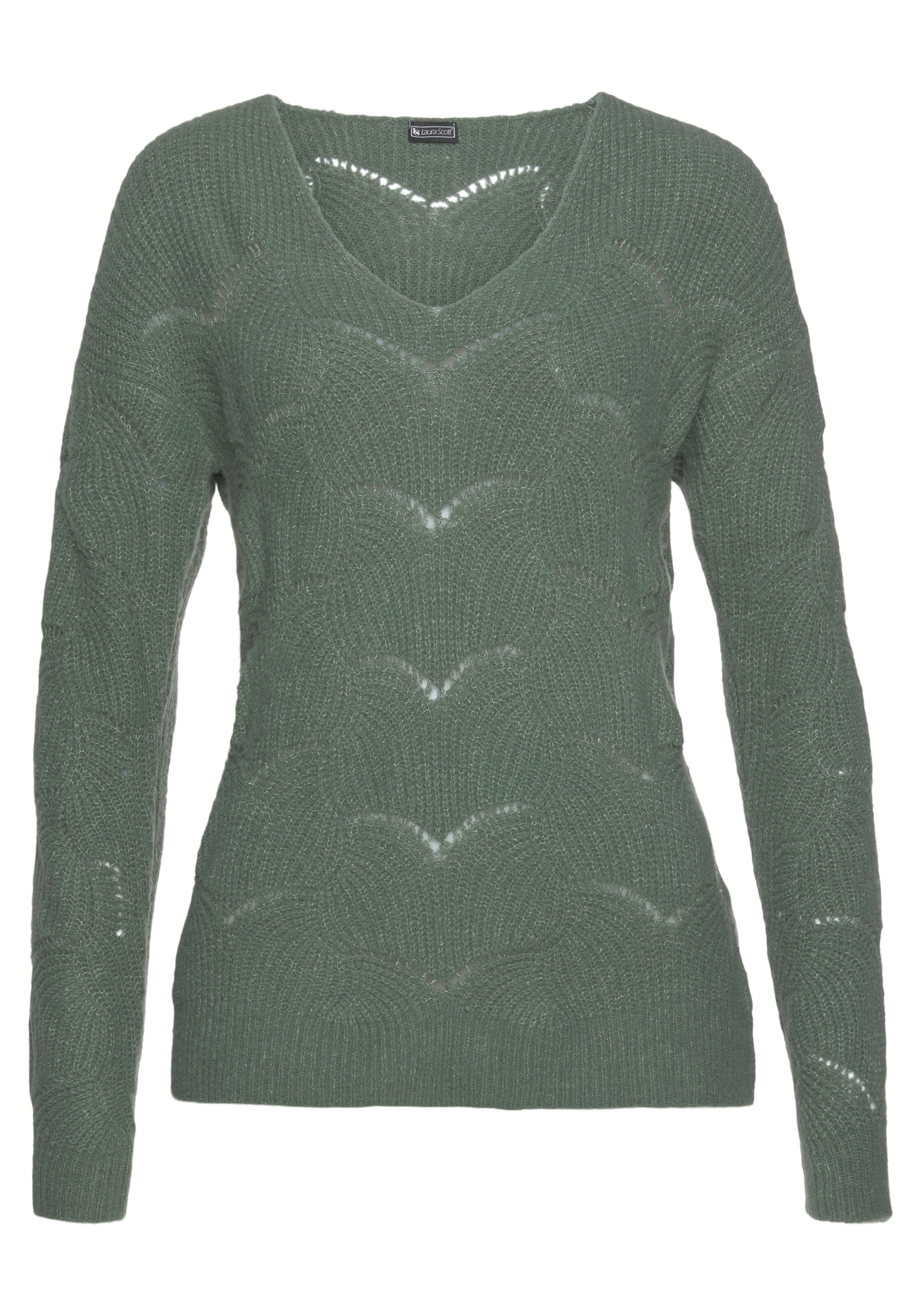 LAURA SCOTT Pullover in Grün: Vorderseite