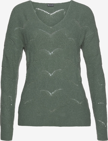 LAURA SCOTT Sweater in Green: front