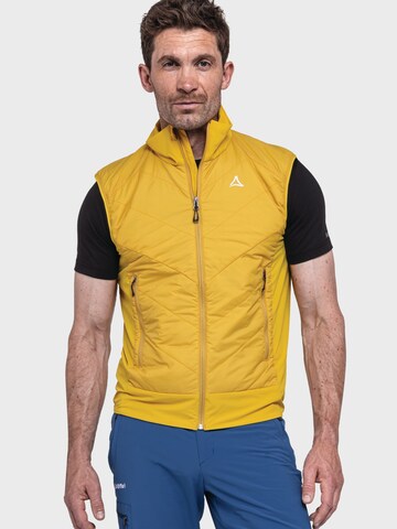 Gilet 'Hiking Hybrid Vt' Schöffel en jaune : devant