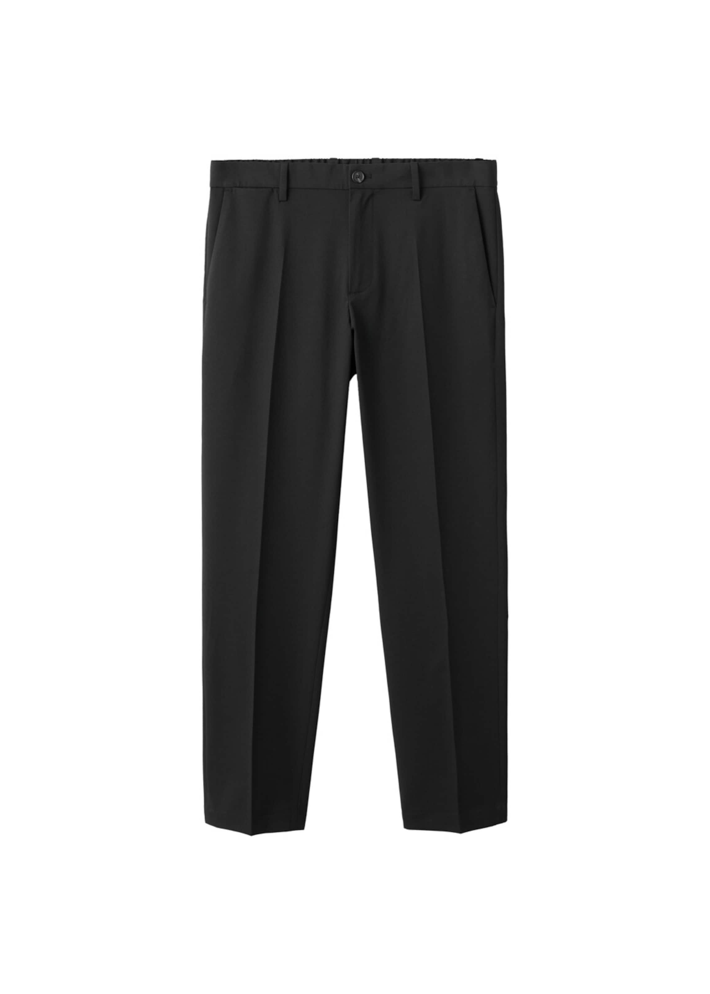 MANGO MAN Pleated Pants 'Bologna' in Black: front