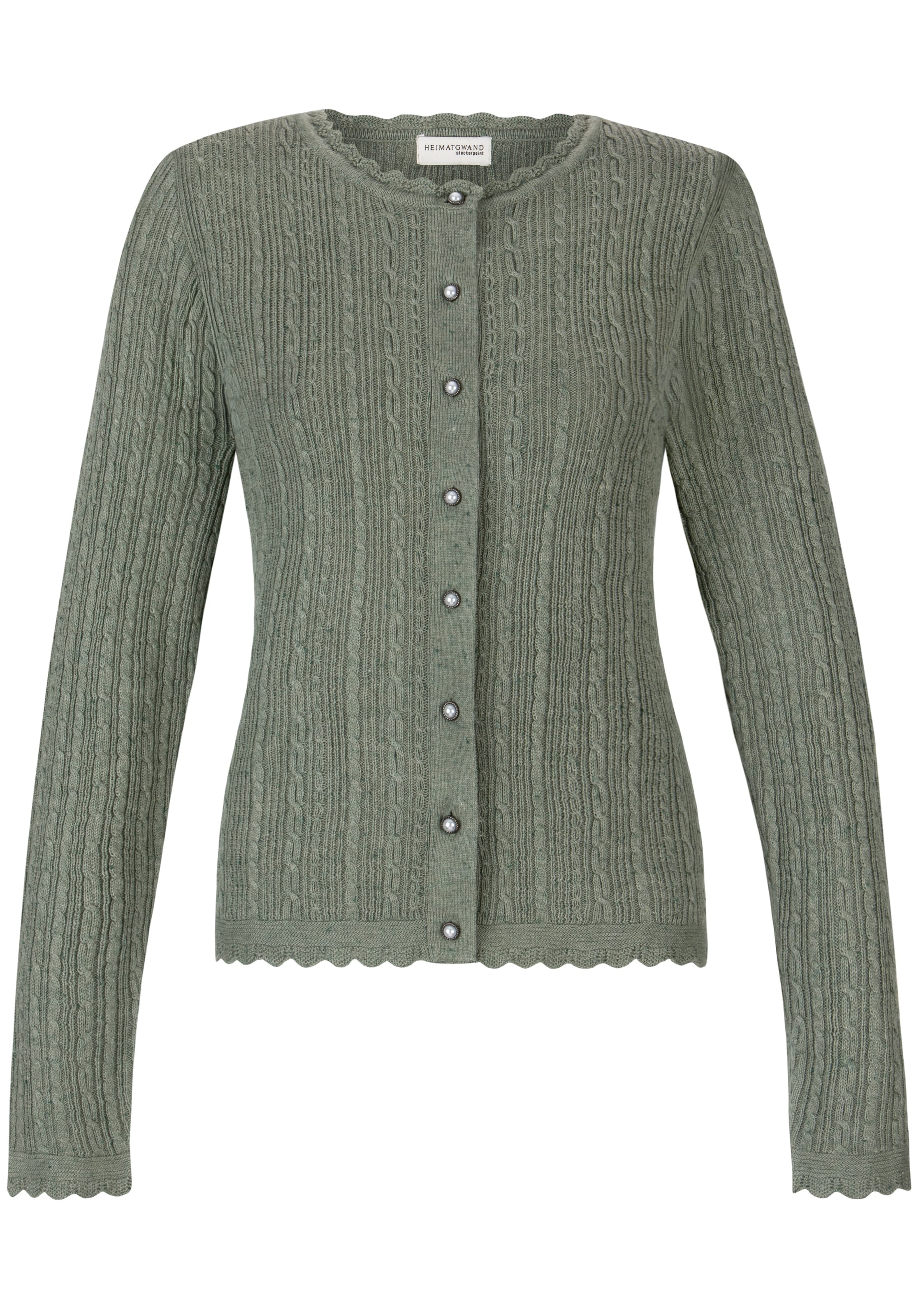 STOCKERPOINT Knit cardigan 'Jasmina' in Green: front