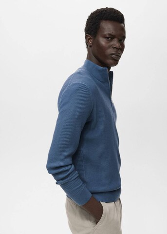 MANGO MAN Sweater 'Antiguap' in Blue