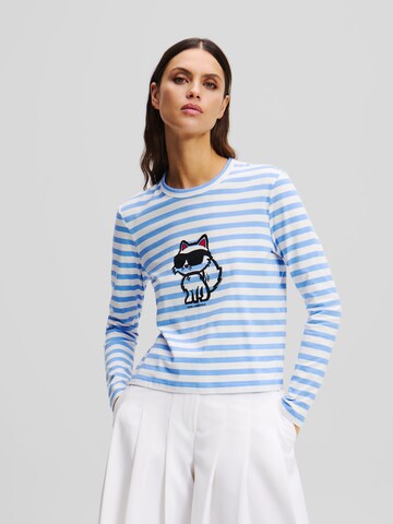 Maglietta di Karl Lagerfeld in blu: frontale