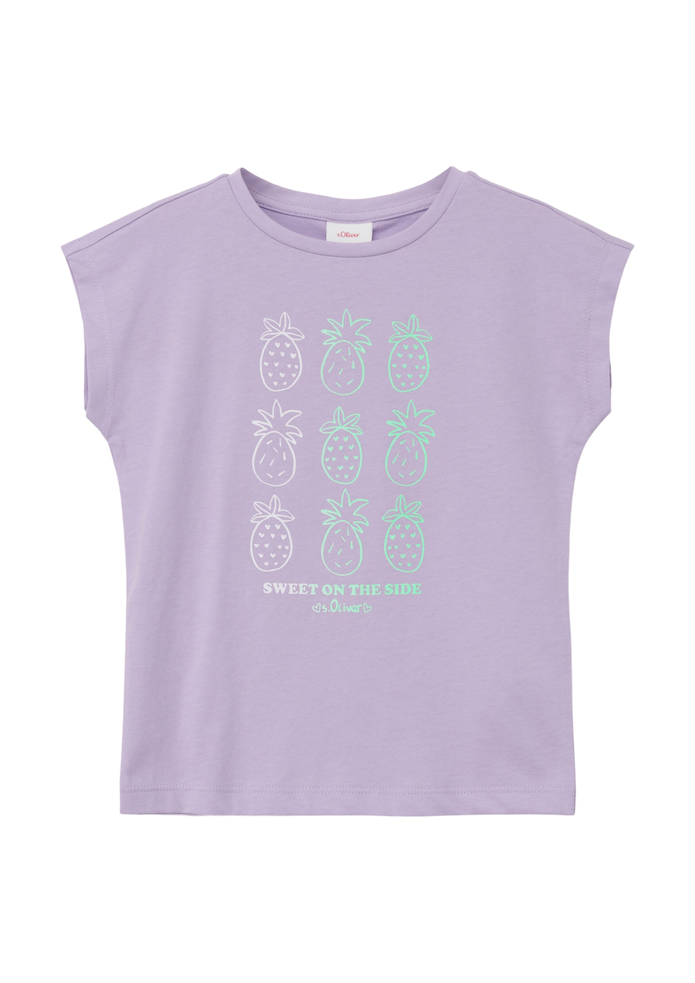 s.Oliver Shirt in Lila: voorkant