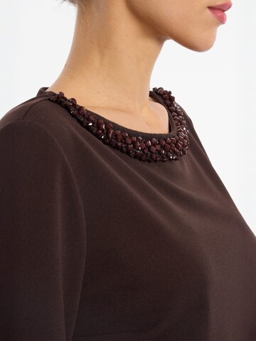 Ana Alcazar Top 'Engolys' in Brown