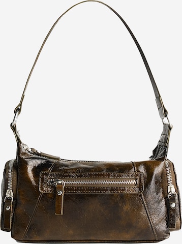 Sac bandoulière Bershka en marron : devant