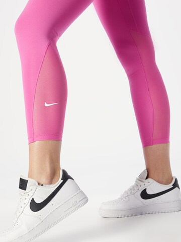 NIKE Skinny Sporthose 'One' in Pink