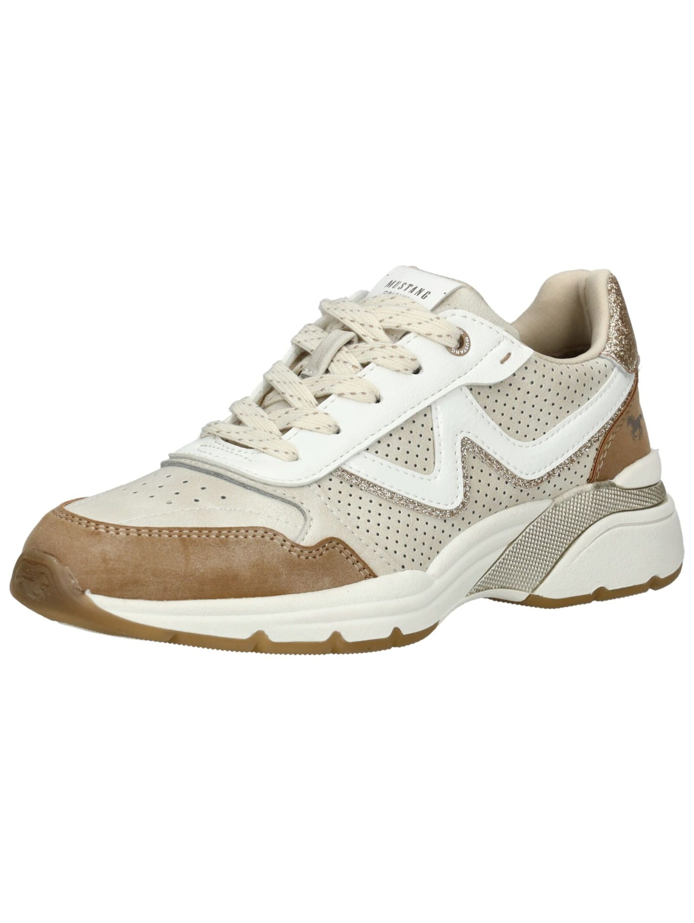 Sneaker bassa di MUSTANG in beige: frontale