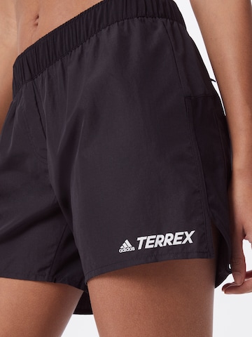 ADIDAS TERREX Normální Sportovní kalhoty – černá