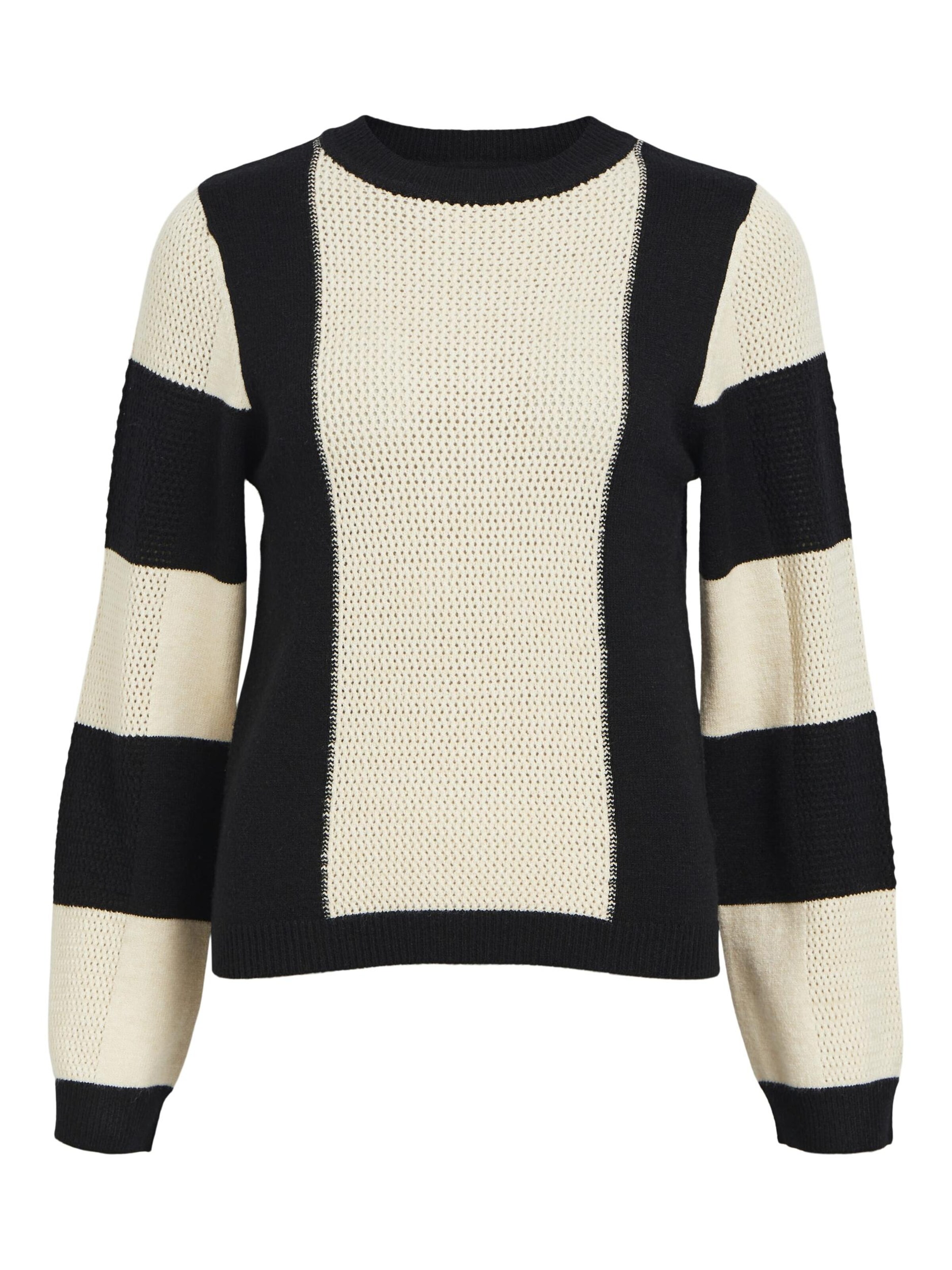 OBJECT Sweater Oni in Ivory Black ABOUT YOU