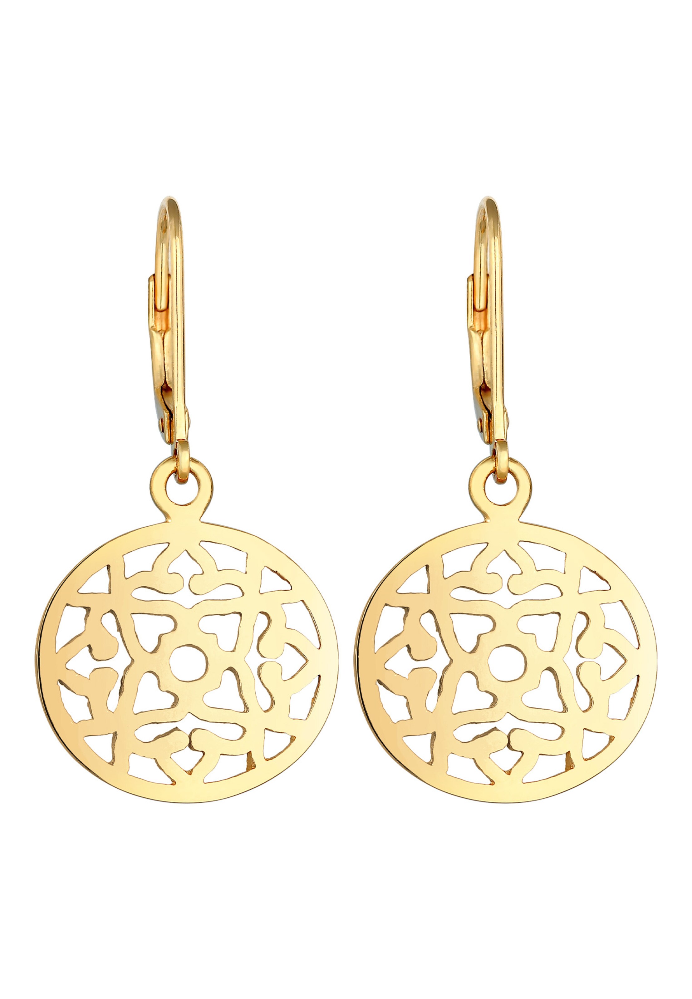 Boucles d'oreilles ELLI en or : devant