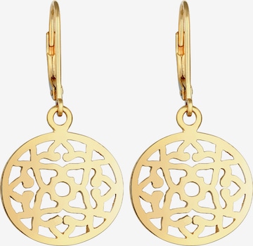 ELLI Ohrringe Boho, Ornament in Gold: Vorderseite