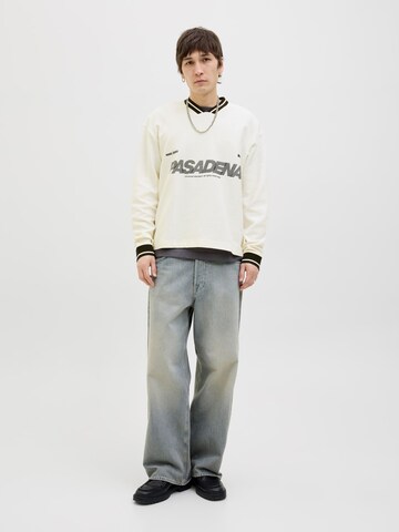 Sweat-shirt 'JCOHorizon' JACK & JONES en blanc