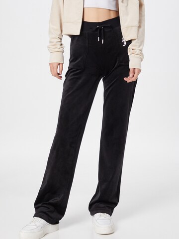 Juicy Couture regular Παντελόνι σε μαύρο: μπροστά