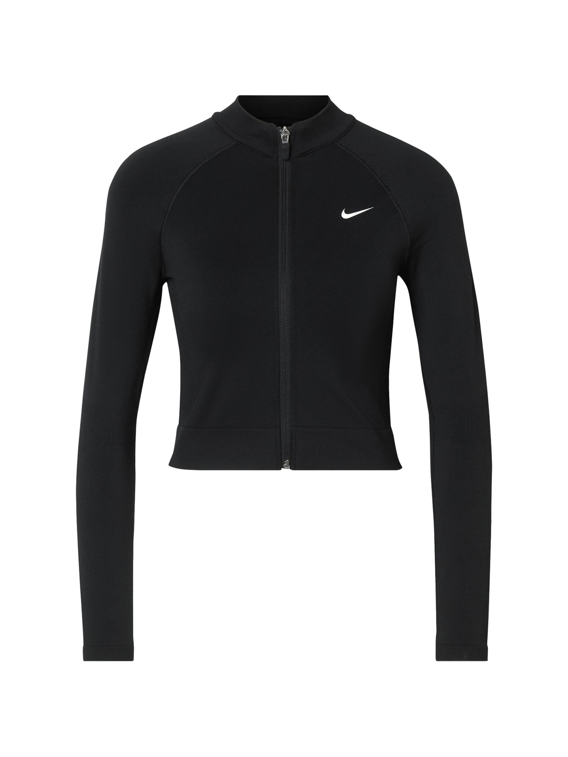 Bluză cu fermoar sport 'Nike Pro' de la NIKE pe negru: față