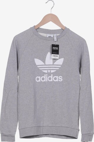 ADIDAS ORIGINALS Sweatshirt & Zip-Up Hoodie in XS in Grey: front