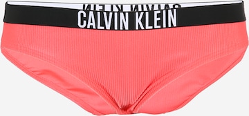 Calvin Klein Swimwear Plus سروال بيكيني بلون برتقالي: الأمام