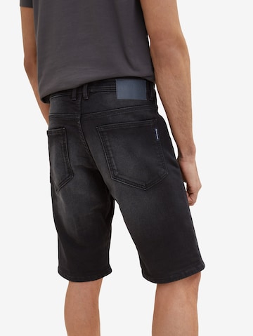 TOM TAILOR Slimfit Shorts 'Josh' in Schwarz