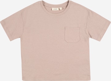 Lil ' Atelier Kids T-shirt 'NELLO' i brun: framsida