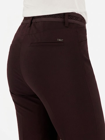 Gardeur Flared Trousers 'Zilla' in Brown