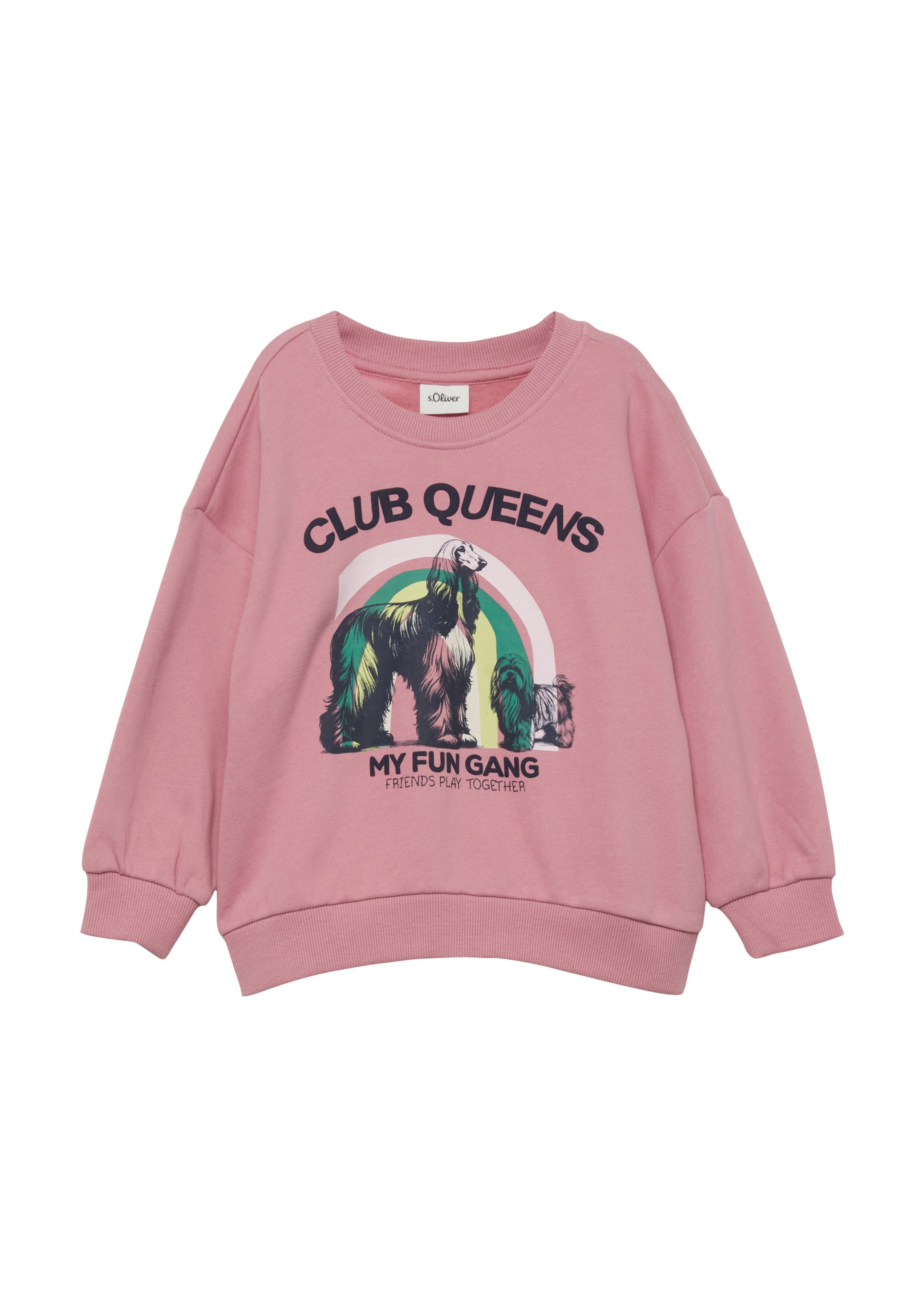 Sweat-shirt s.Oliver en rose : devant