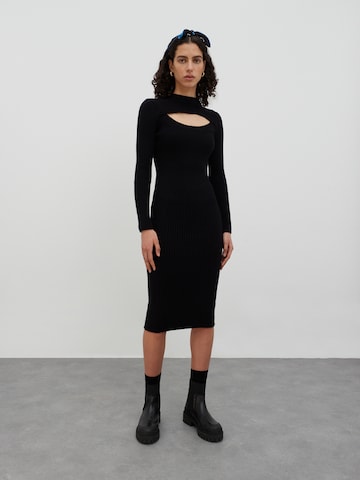 EDITED Knitted dress 'Halima' in Black