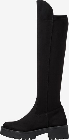 TAMARIS Over the Knee Boots in Black