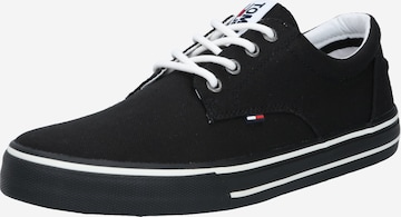 Tommy Jeans Sneakers in Black: front