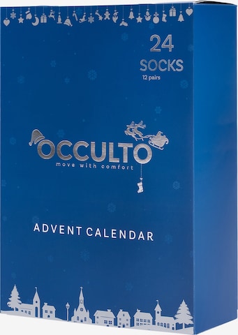 Chaussettes de sport 'Adventskalender' Occulto en bleu : devant