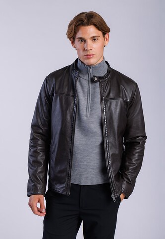 FREAKY NATION Tussenjas ' Aron-FN SA ' in Bruin: voorkant