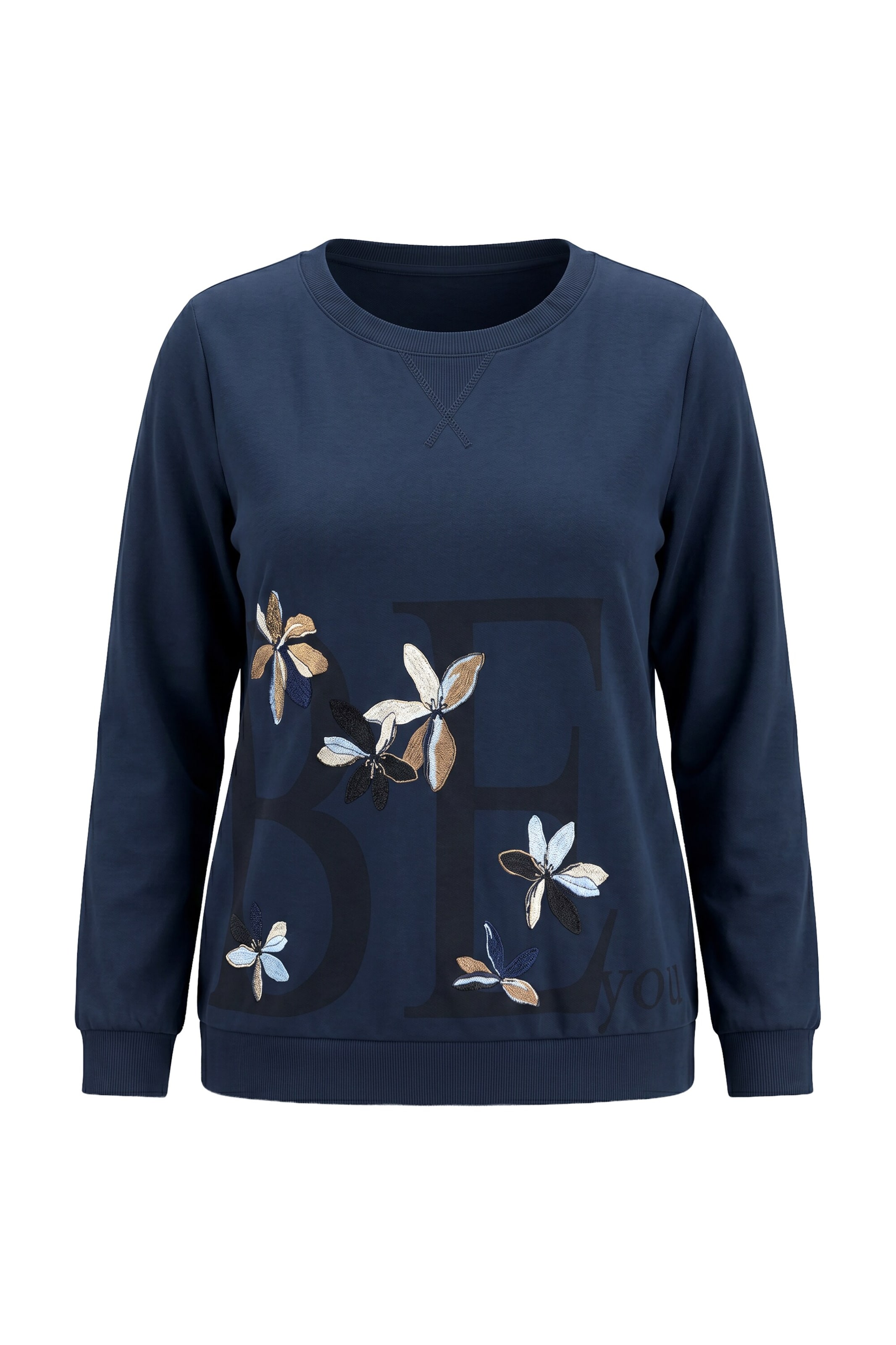 Ulla Popken Sweatshirt in Blue: front