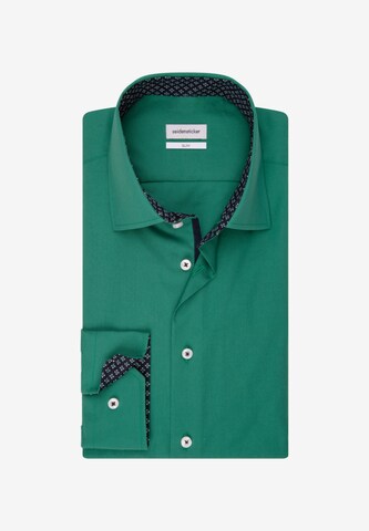 SEIDENSTICKER Slim fit Business Shirt in Green