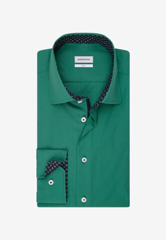 SEIDENSTICKER Slim Fit Hemd in Grün