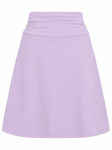 Leela COTTON Skirt 'Damen Bio-Baumwoll Rock A-Linie' in Purple: front